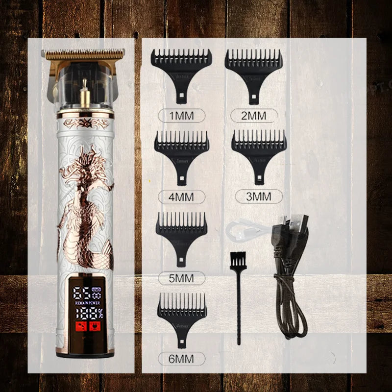 T9 Electric Hair Clipper & Beard Trimmer for Men – Professional Rechargeable Barber Shaving Machine