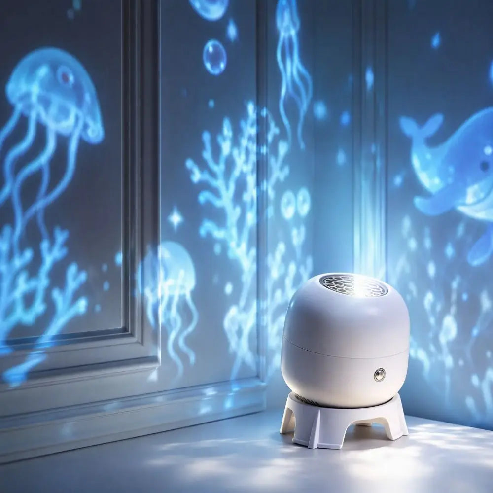 360° Ocean Projector Lamp – Rotating Ambient Night Light