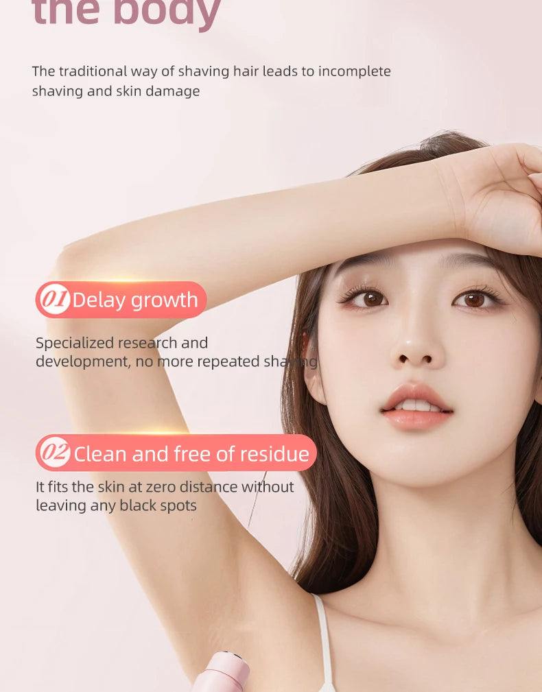 Women Electric Epilator – Rechargeable Dual Head Hair Removal Device for Body Grooming & Smooth Skin Care