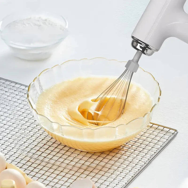 Batidora eléctrica inalámbrica para crema, mezclador eléctrico recargable de 3 velocidades para masa, batidor de huevos, herramienta de cocina, batidora de alimentos