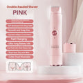 Women Electric Epilator – Rechargeable Dual Head Hair Removal Device for Body Grooming & Smooth Skin Care