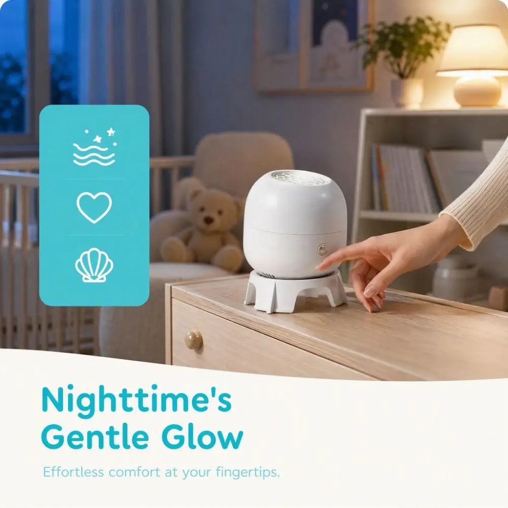 360° Ocean Projector Lamp – Rotating Ambient Night Light