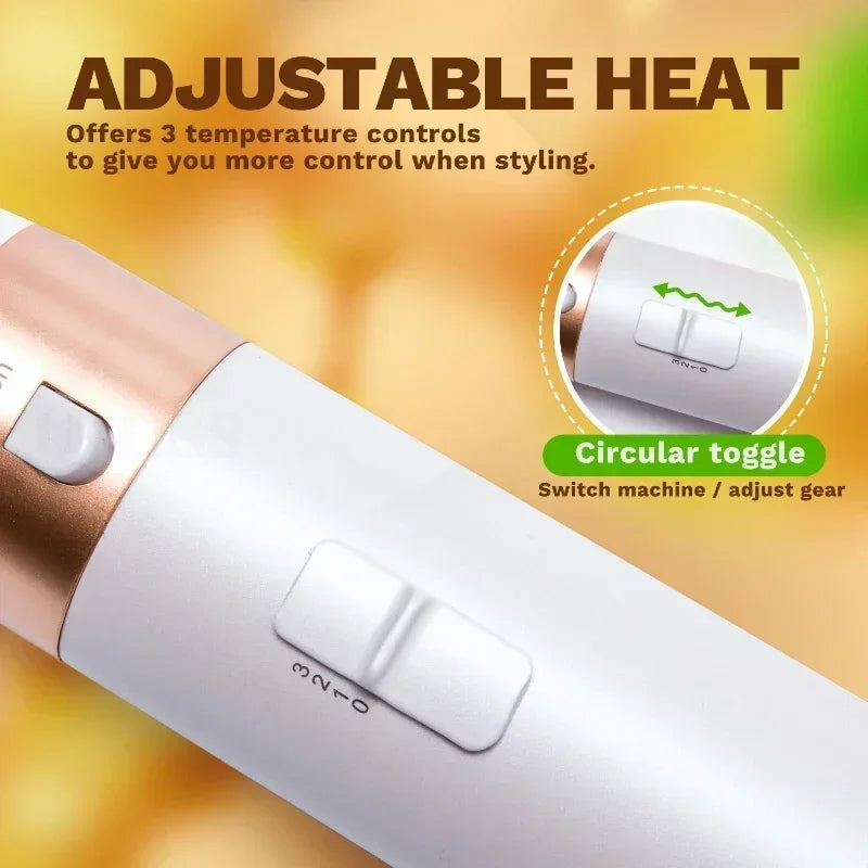 Ensemble brosse à air chaud et outil de coiffage professionnel 5-en-1 – Bouclez, lissez et donnez du volume