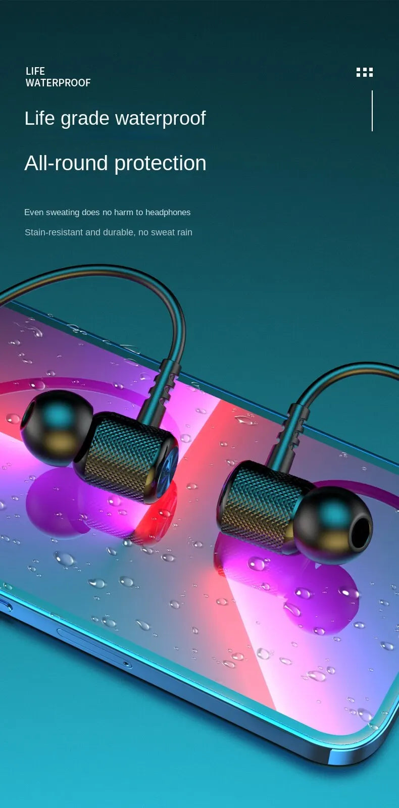9D Bluetooth Earphones Wireless Headphones Magnetic Sport Neckband Neck-hanging TWS Earbuds Wireless Blutooth Headset with Mic