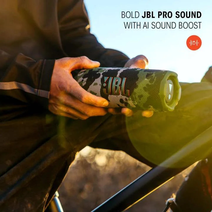 JBL Flip 7 Waterproof Bluetooth Speaker - Mini HiFi Stereo Sound with Powerful Bass IP68 Wireless