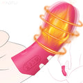 Finger Vibrator Heating G Spot Fast Orgasm Vagina Clitoris Clit Nipple Stimulator for Women Female Sex Toy Adult Goods