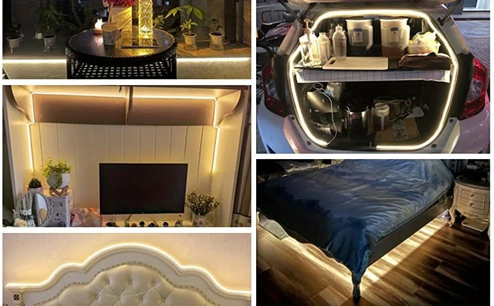 USB LED Neon Light Strip 5V – Dimmable Touch Sensor Waterproof