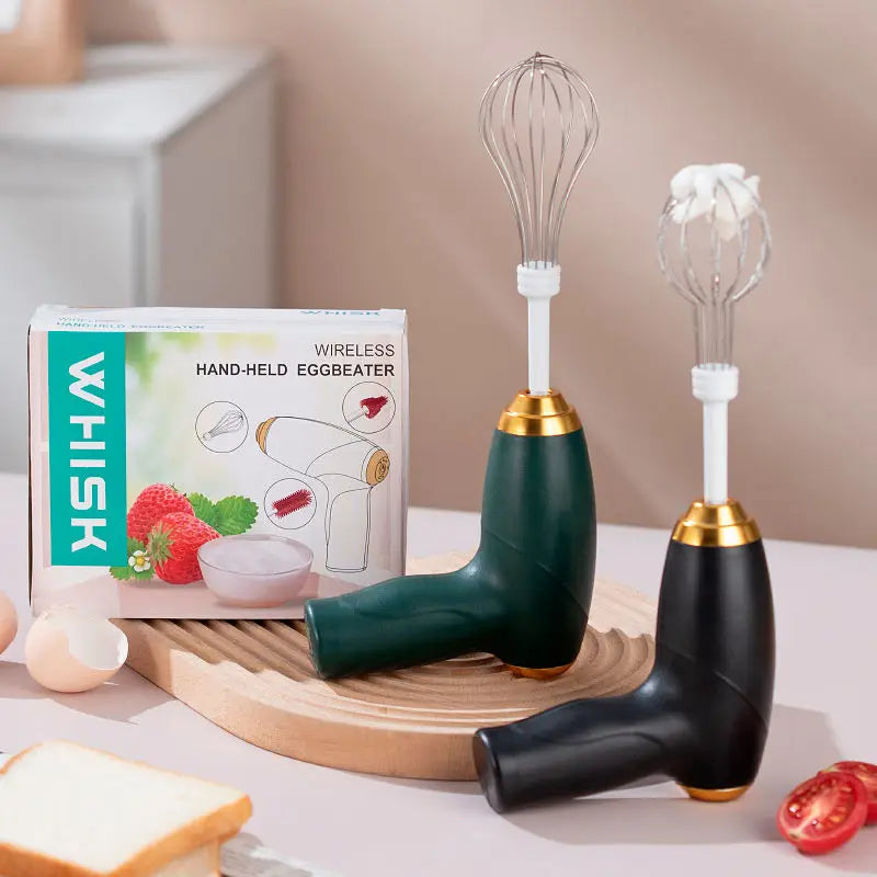 Batidora eléctrica inalámbrica para crema, mezclador eléctrico recargable de 3 velocidades para masa, batidor de huevos, herramienta de cocina, batidora de alimentos