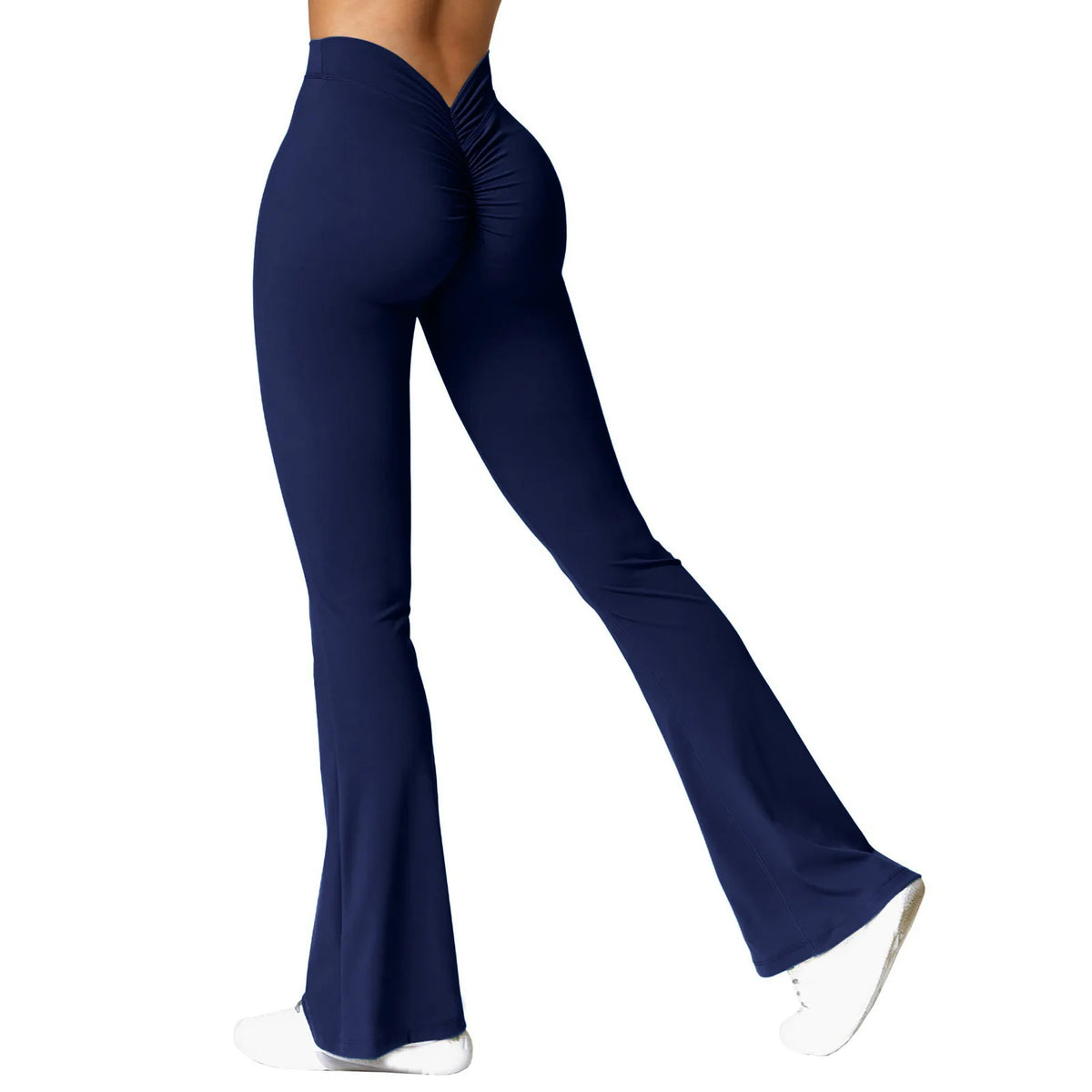 Legging taille haute à dos en V push-up – Pantalon extensible pour le sport et le fitness