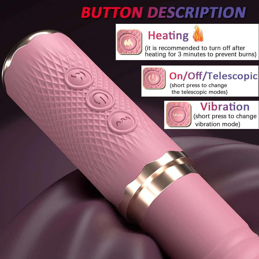 Rechargeable Personal Body Massager – Dual Motor Heating Device for Intimate Wellness