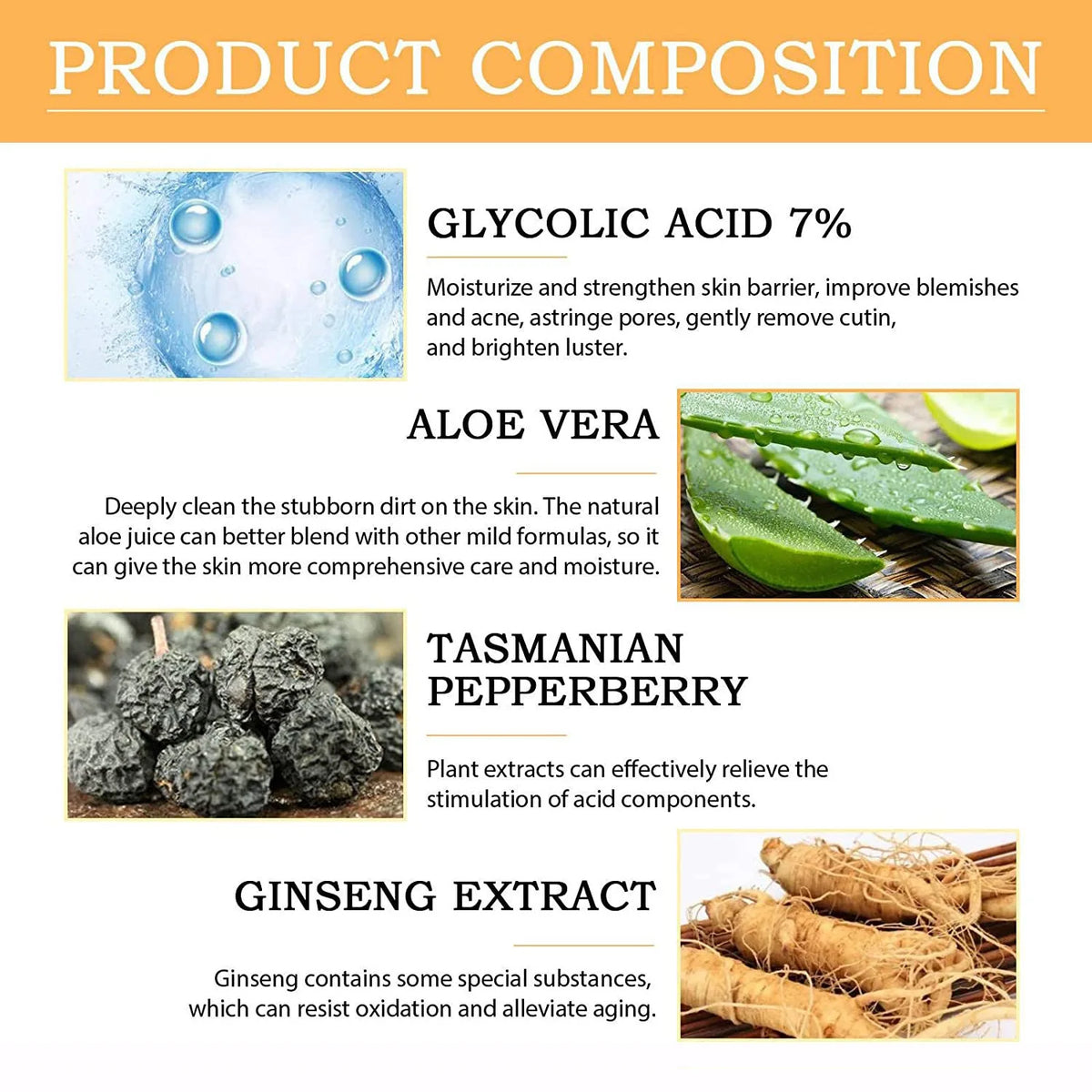 Glycolic Acid 7% Toning Solution – Exfoliating Face Toner for Smoother, Brighter-Looking Skin