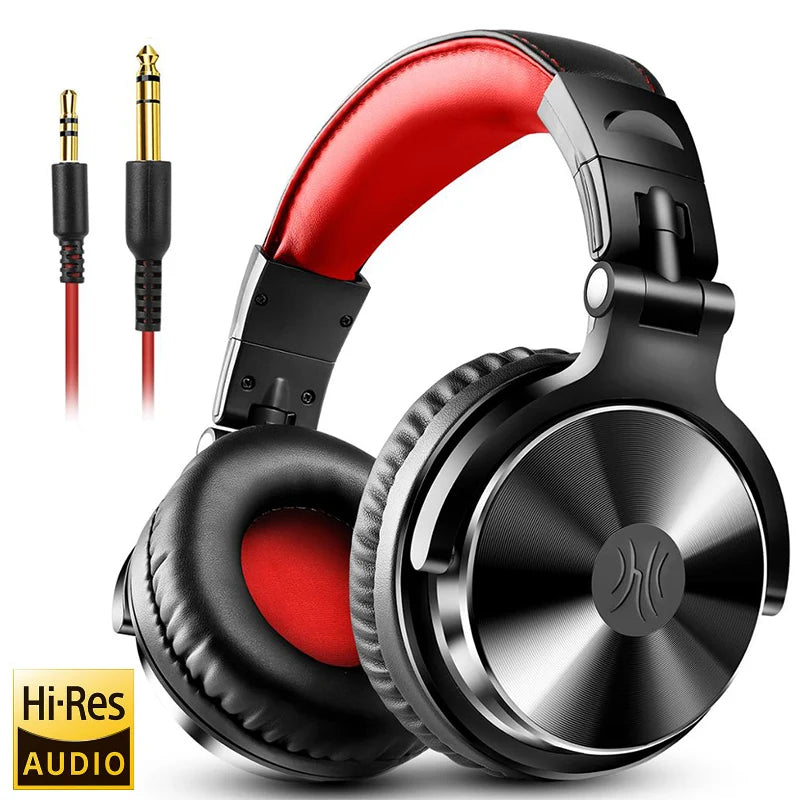 OneOdio Pro Wired Studio Headphones – Over Ear DJ & Gaming Headset with Microphone