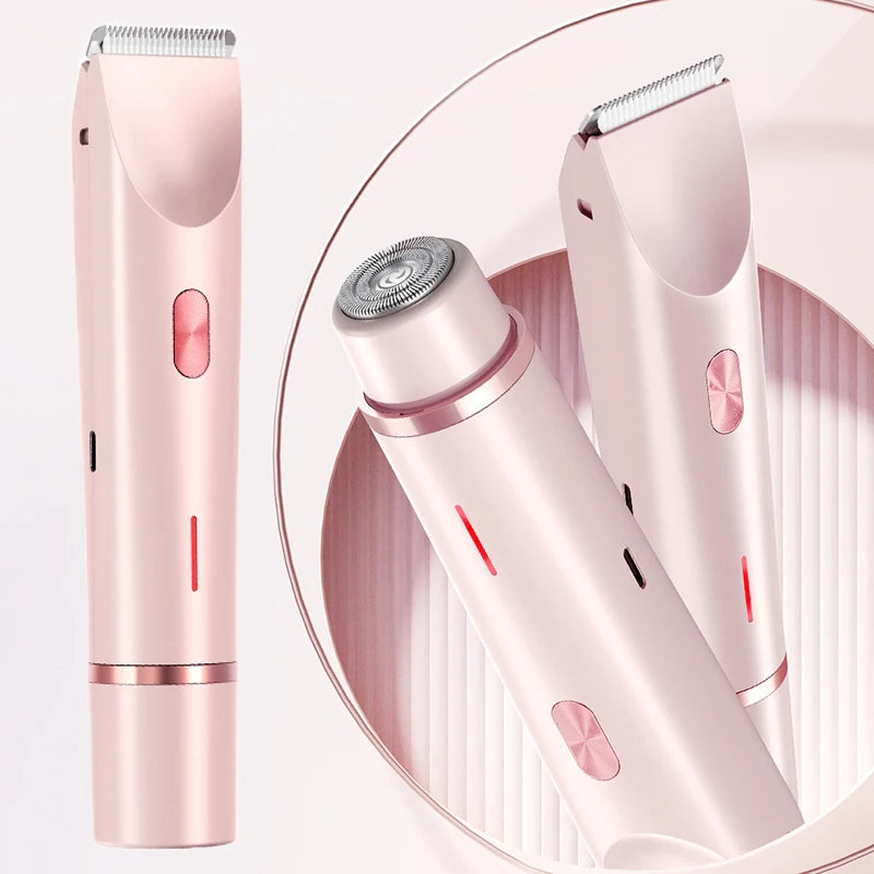 Women Electric Shaver – 2-in-1 Body Hair Remover & Bikini Trimmer for Legs, Underarm & Sensitive Areas