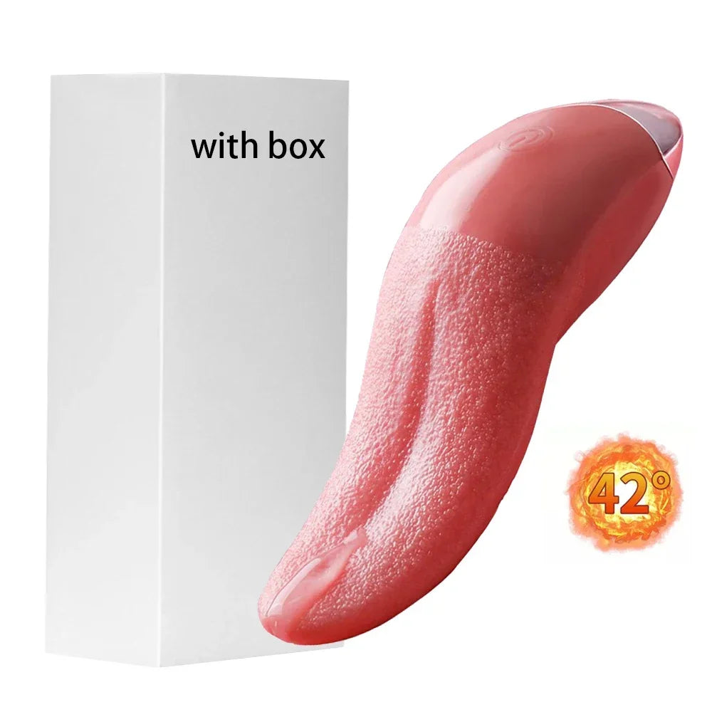 10 Modes Heating Tongue Licking Vibrator For Women G Spot Clitoral Stimulator Nipple Female Masturbator Vibrator Sex Toys Aldult