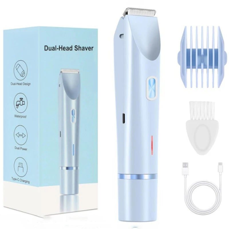 Women Electric Shaver – 2-in-1 Body Hair Remover & Bikini Trimmer for Legs, Underarm & Sensitive Areas