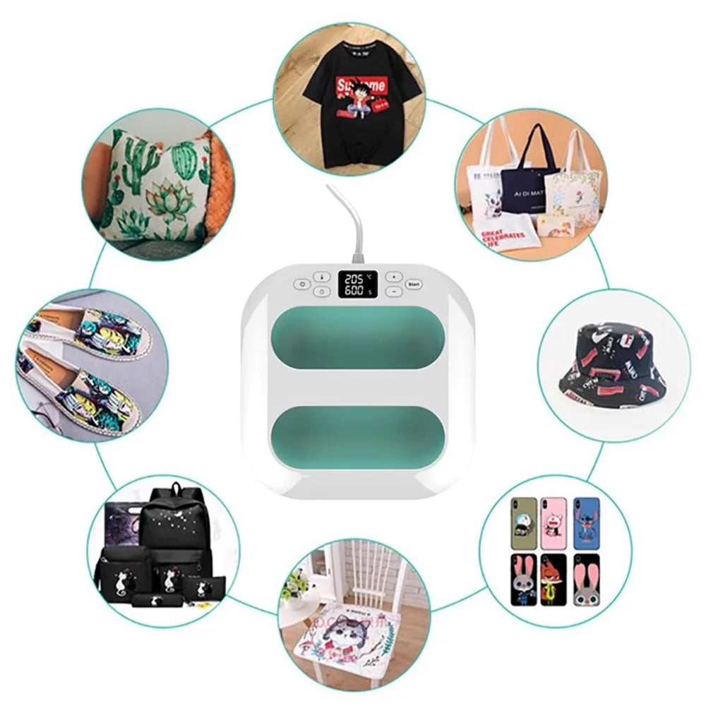 Large Format Heat Press Machine 22.5x22.5cm | Digital Temp & Time Control | for T-Shirt, Sublimation, HTV, DIY Crafts