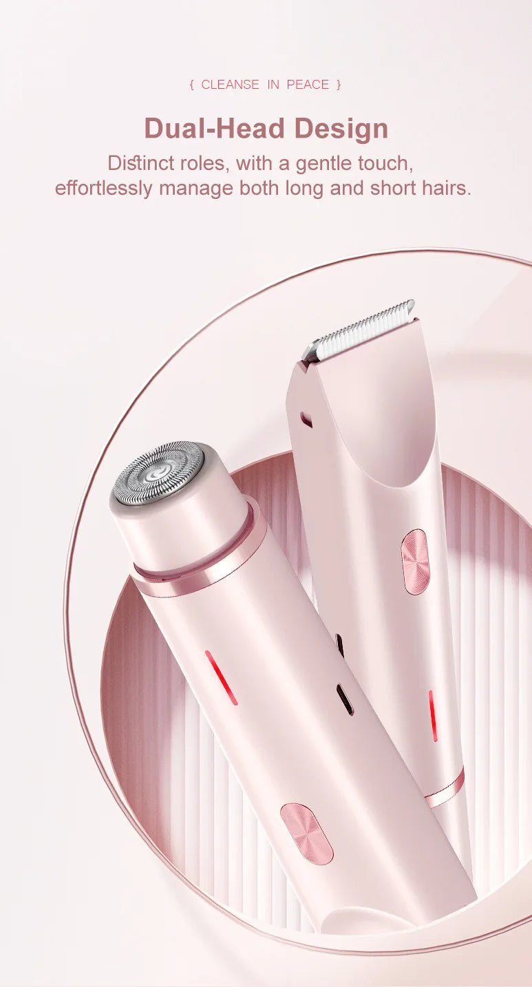 Women Electric Shaver – 2-in-1 Body Hair Remover & Bikini Trimmer for Legs, Underarm & Sensitive Areas