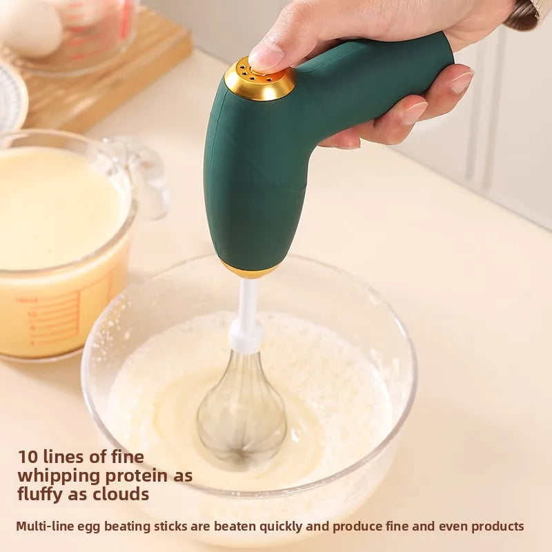 Batidora eléctrica inalámbrica para crema, mezclador eléctrico recargable de 3 velocidades para masa, batidor de huevos, herramienta de cocina, batidora de alimentos