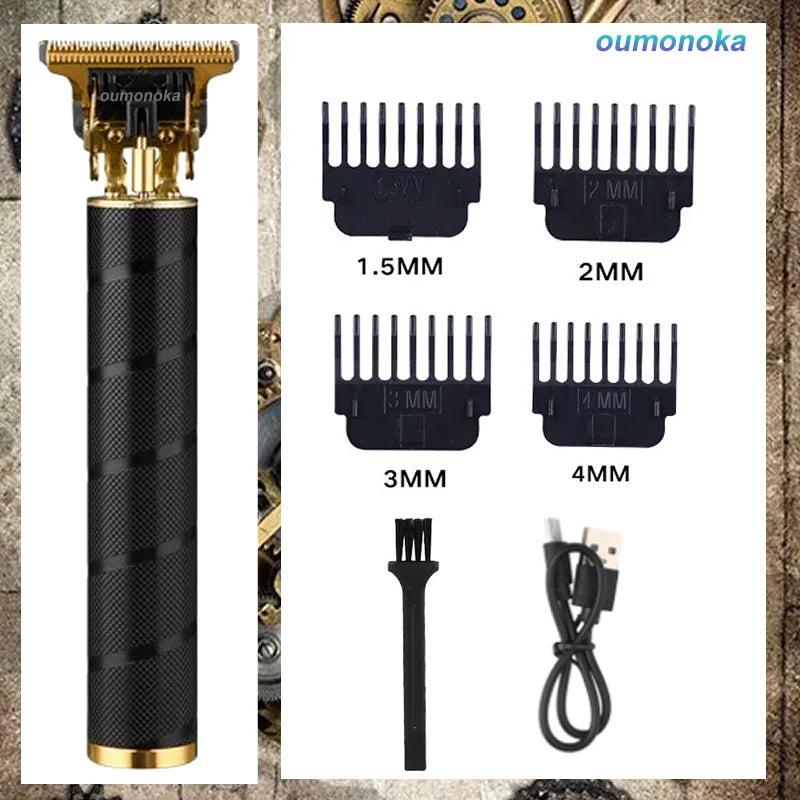 T9 Electric Hair Clipper & Beard Trimmer for Men – Professional Rechargeable Barber Shaving Machine