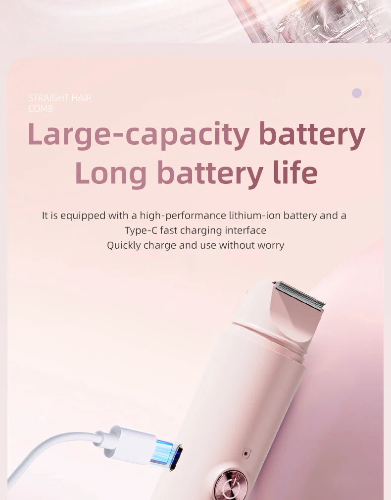 Women Electric Epilator – Rechargeable Dual Head Hair Removal Device for Body Grooming & Smooth Skin Care