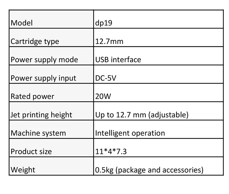 Small Portable Handheld Inkjet Label Printer QR Code Logo Date Text Intelligent Printing Equipment Metal Plastic Permanent Color