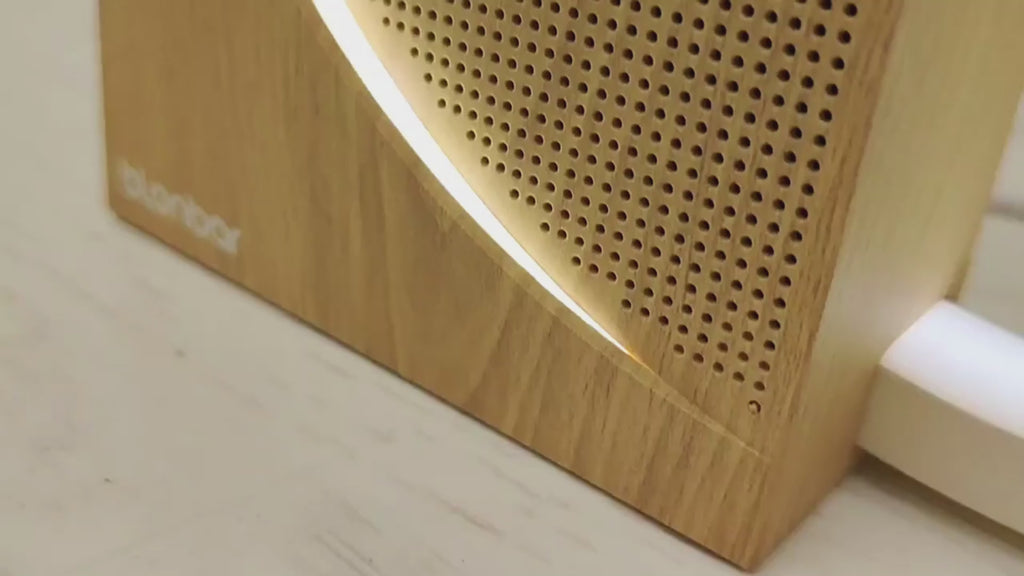 Lampe de bureau LED multifonctionnelle – Réveil numérique, sons naturels et lumière de réveil