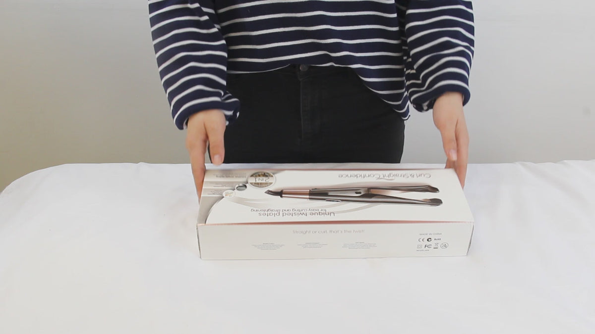 Lisseur et Fer à Boucler Professionnel – Contrôle de Température LCD, Chauffage Céramique
